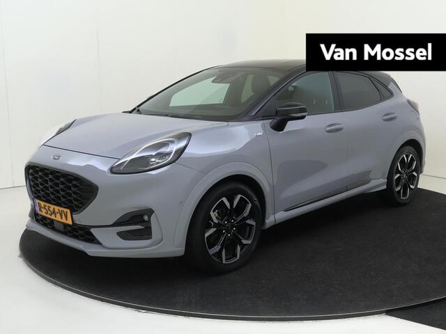 Ford Puma ost Hybrid ST-Line X | airco automatisch | Apple Carplay/Android | cruise control | LED koplampen | lederen/stof bekleding | lichtmetalen velgen 5-spaaks 18" | navigatiesysteem full map | rijstrooksensor met correctie | vervolgbotsing preventie |