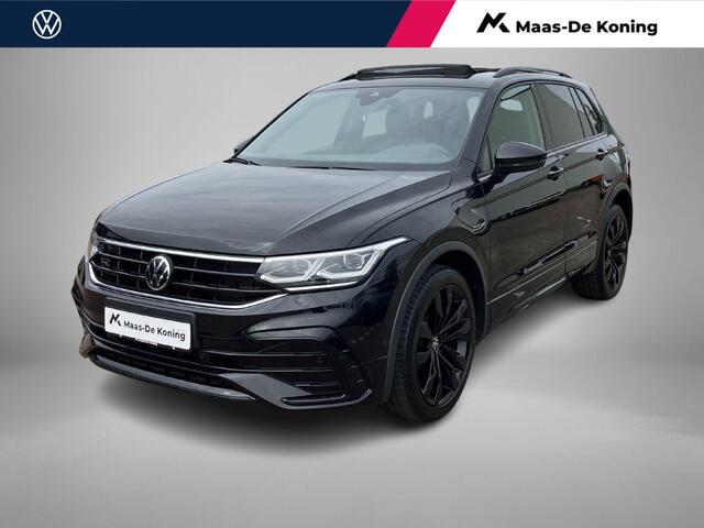 Volkswagen Tiguan kW/245PK R-Line Black Style · Panoramadak · Trekhaak · 360°Camera + Parkeersensoren · Stoelverwarming · Apple/Android Car Play · Dodehoeksensor ·