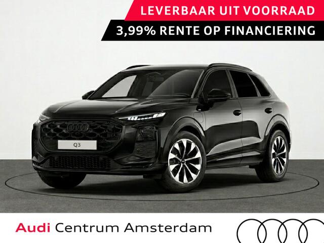 Audi Q3 on e-hybrid 272 pk | Techniekpakket plus | Panorama-glasdak | Optiekpakket zwart-glanzend | Trekhaak mech. zwenkbaar |