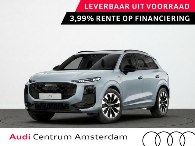Audi Q3 on e-hybrid 272 pk | Techniekpakket plus | Panorama-glasdak | Optiekpakket zwart-glanzend | Trekhaak mech. zwenkbaar |