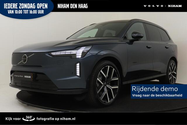 Volvo EX90 PERFORMANCE ULTRA 6P. 106 kWh *800V!* -PANO.DAK|BOWERS&WILKINS|GEVENT.LEDER+MASSAGE|PILOT|LUCHTVERING|PRIVACY.GLAS|360°CAM|HEAD-UP DISP.|22"