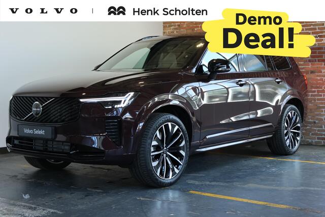 Volvo XC90 hybrid AWD Ultra Dark | Demo Deal | Luchtvering | Harman Kardon Premium Audio | Adaptive Cruise Control | 360° Parkeercamera | Parkeersensoren voor + achter | Parkeerverwarming | Stoelverwarming | Stuurwielverwarming