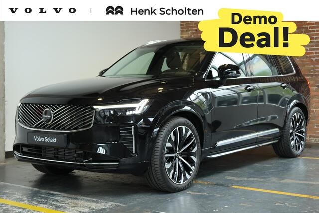 Volvo XC90 hybrid AWD Ultra Bright | Demo Deal | Panoramadak | Google infotainment | Stoelverwarming | Stuurwielverwarming | Parkeerverwarming | 7-zitplaatsen | Luchtvering | Volvo Guard Alarm | Parkeersensoren voor + achter | 360° Parkeercamera