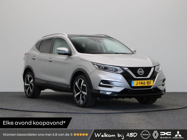 Nissan Qashqai kna | Pilot Assist | Climate control | Trekhaak | Stoel en voorruitverwarming | Apple carplay/Android auto | Panoramadak |