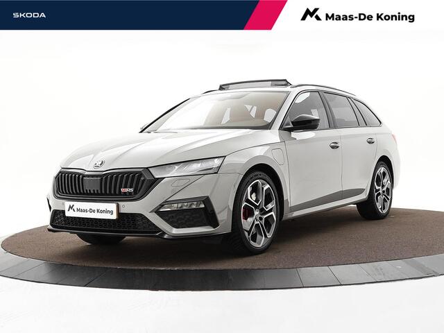 Skoda Octavia RS iV PHEV 245pk DSG Business · Panoramadak · Stuur- & Stoelverwarming · Keyless · Sfeerverlichting · Elek. Achterklep ·