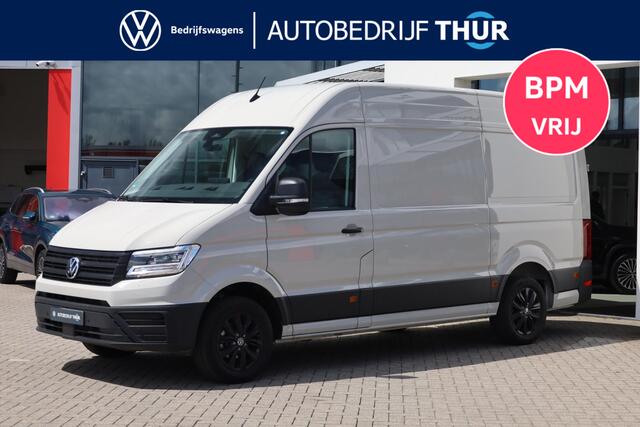Volkswagen Crafter otion Exclusive 177PK / 130kW climatronic, LED koplampen, Ergo stoel, discover pro, 3 zits, achterruiten + verwarming, scheidingswand bekleed, zij en hoofdairbags bijrijdersbank, met opbergvak, spiegels inklapbaar, 17" LMV, lismore, hoog