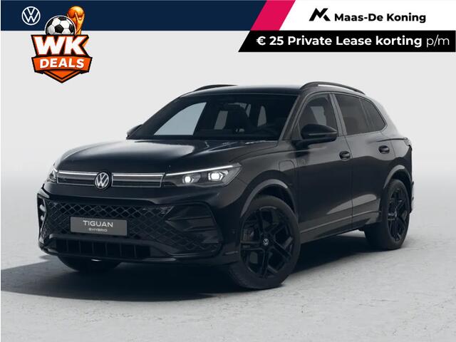 Volkswagen Tiguan 5 eHybrid 272 PK 6 versn. DSG · Black Style Pakket · Panoramaschuif-kanteldak · Trekhaak inklapbaar, met elektrische ontgrendeling, incl. aanhangermanoeuvreerhulp Trailer Assist · Prijs is inclusief inruilpremie ·
