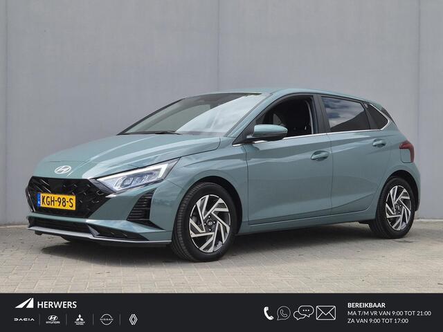 Hyundai I 20 emium / Fabrieksgarantie tot 03-2030 / Dealer onderhouden / Stuur- & Stoel verwarming / Achteruitrijcamera / Adaptief cruise control / Navigatie / Apple Carplay Android Auto / Climate control /