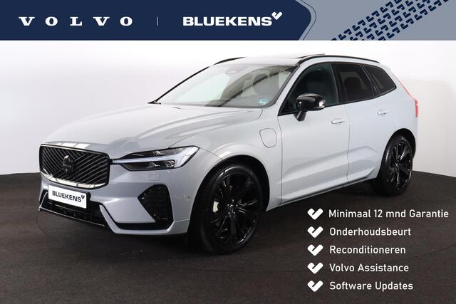 Volvo XC60 e AWD Plus Black Edition - Luchtvering - Panorama/schuifdak - IntelliSafe Assist & Surround - 360º Camera - Harman/Kardon audio - Adaptieve LED koplampen - Verwarmde voorstoelen, stuur & achterbank - Parkeersensoren voor & achter - Elektr. bedie