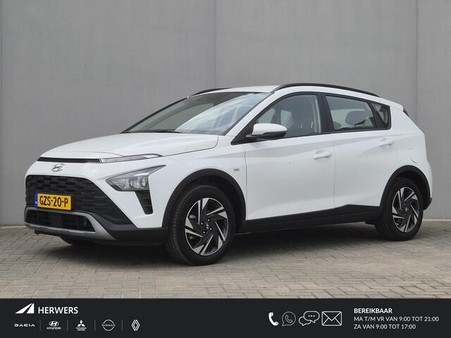 Hyundai Bayon fort / Trekhaak vast / Navigatie via Apple Carplay of Android Auto / Airco / Cruise control / Achteruitrijcamera / Draadloze telefoon lader / Parkeersensoren achter /