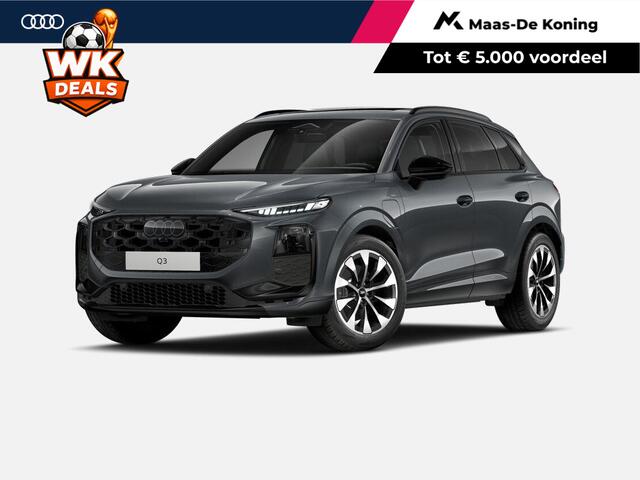 Audi Q3 kW e-hybrid S edition 272 PK · Tech plus · Trekhaak elek. wegklapbaar · Glazen panoramadak