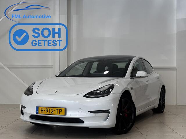 Tesla Model 3 WD 75 kWh | 89% SOH | Accu Refurbished | Lichtmetalen velgen | Autopilot
