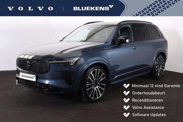 Volvo XC90 e AWD Black Edition Ultra Dark Exec. Ed. - Luchtvering - Panorama/schuifdak - IntelliSafe Assist & Surround - 360º Camera - Bowers & Wilkins audio - Adaptieve LED koplampen - Verwarmde voorstoelen, stuur & achterbank - Parkeersensoren voor & ach