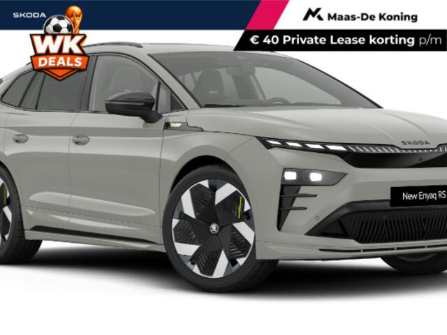 Skoda Enyaq iV r 250 kW / 340 PK SUV Elektrische 21'' vision velgen | Panoramisch schuif/kanteldak | 3.000,- inruilbonus!!