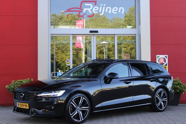 Volvo V60 1PK R-DESIGN AUTOMAAT 8 PANORAMISCH SCHUIF/KANTELDAK | PARKEERVERWARMING MET TIMER (STANDKACHEL) | PREMIUM AUDIO BY HARMAN KARDON | 19" 5-TRIPPLE SPAAKS BLACK/DIAMAND CUT LICHTMETALEN VELGEN | BLINDSPOT INFOMATION SYSTEM "BLIS" (DODEHOEKDETECTIE)