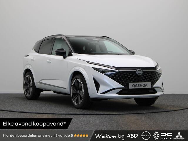 Nissan Qashqai onic N-Design | Panoramadak | Stoel, stuur en voorruitverwarming | Elektrische Best. Stoel met geheugen | Headup-display | Elektrische achterklep |