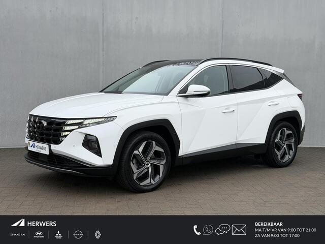 Hyundai Tucson Premium Sky 4WD / Dealer Onderhouden / Panoramadak / Standkachel / 360 Camera / Adaptieve Cruise / Apple Carplay & Android Auto / Navigatie / Stoel Verwarming / Stuurwiel Verwarming / Stoel Verkoeling / Elektr. Stoelen / Dodehoek detectie /