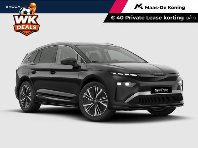 Skoda Enyaq iV on Elektromotor 210 kW / 286 PK SUV 20'' velgen | wegklapbare trekhaak | 3.000,- inruilbonus