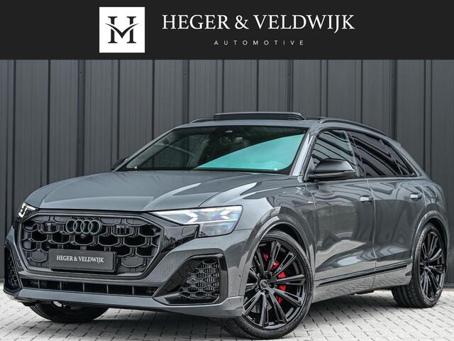 Audi Q8 e quattro Pro Line S Competition | B&O advanced | Audi exclusive | 5 jaar garantie | Panoramadak | massage stoelen | 4 wiel besturing | Alcantara hemel | Soft-close | Elektr. Trekhaak | Achteras besturing | Oled achterlichten