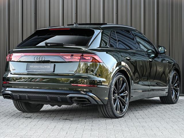 Audi Q8 e quattro Pro Line S Competition | B&O advanced | Audi exclusive | 5 jaar garantie | Panoramadak | massage stoelen | 4 wiel besturing | Alcantara hemel | Soft-close | Elektr. Trekhaak | Achteras besturing | Oled achterlichten