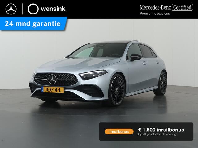 Mercedes-Benz A-Klasse AMG | Night | Panoramaschuifdak | Premium Plus | Head-Up | MULTIBEAM LED |  Dodehoekassistent | 19 inch AMG-velgen |