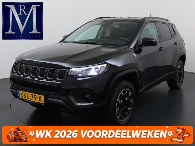 Jeep Compass in Hybrid Electric Trailhawk VAN: 31.900,- VOOR: 28.877,- UW WKVOORDEEL: 3.023,- | 1.3 Plug-In Hybrid | 4WD PHEV | ADAPTIVE CRUISE CONTROL | ACHTERUIT RIJ CAMERA | 20.000KM |