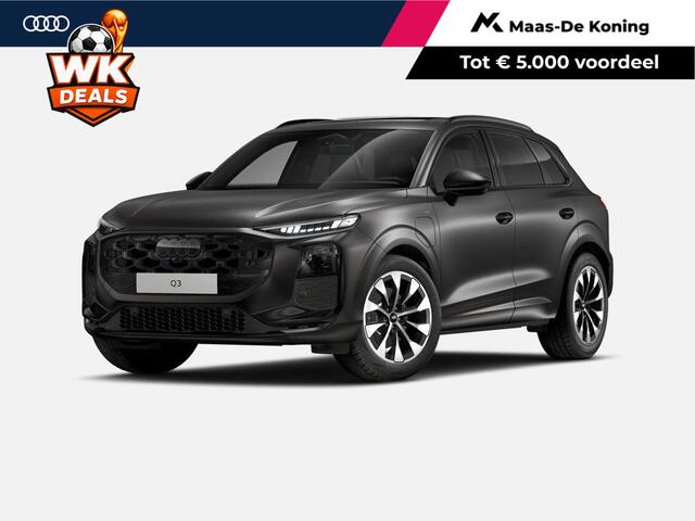 Audi Q3 kW e-hybrid S edition 272 PK · Trekhaak elek. wegklapbaar · Tech plus · Glazen panoramadak