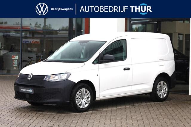 Volkswagen Caddy 84kW app connect multifuncitoneel lederenstuurwiel aflegvak cabine airco ledensteun bestuurdersstoel achterdeuren met ruitenwisser spiegelverwarming