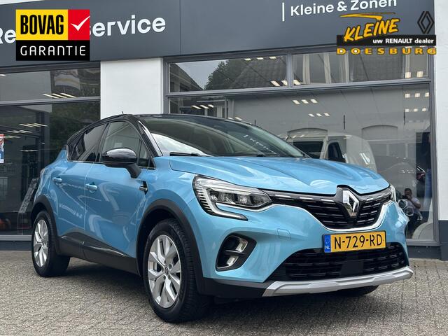 Renault Captur tens | All seasonbanden | Prachtige kleur Celadon blauw | Easylink navigatiesysteem | Parkeersensoren achter | Dealeronderhouden |