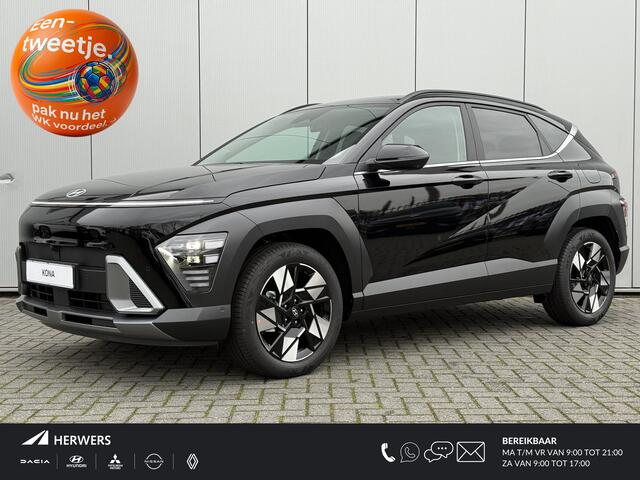 Hyundai Kona Premium / ¤ 4.500,- Voordeel Op Nieuw Prijs / Rijklaarprijs / Direct Leverbaar / Modeljaar 2026 / Navigatie / 18" LMV / Adaptieve Cruise Control / Parkeersensoren voor en achter / Stoelverkoeling / Stuurverwarming /