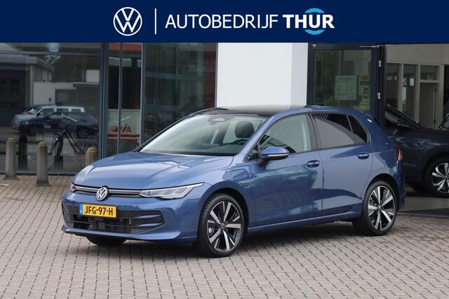 Volkswagen Golf e Edition Navigatie, wegklapbare trekhaak, panoramadak, 18" LMV, achteruitrijcamera (rear view), elektrisch verstel-, verwarm- en inklapbare buitenspiegels (spiegelpakket), dodehoekdetectie (side assist), parkeerassistent (park assist), 3-z