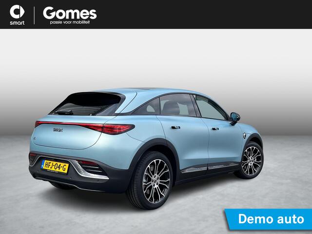 Smart #3 | Panoramadak | Beats Soundsystem | 360° Camera | Adaptieve Cruise Control | Head-up Display | Dodehoekdetectie | Elektrisch Verstelbare Stoelen | Apple CarPlay | Android Auto | CyberSparks LED+ Koplampen | Stuurverwarming | Stoelverwarming | Sfee