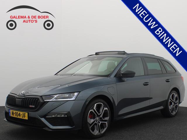 Skoda Octavia RS iV PHEV Business AUTOMAAT / PANORAMADAK / FULL LED / KEYLESS / STOELVERW / STUURVERW / SFEER / SOH 87% / NL-AUTO