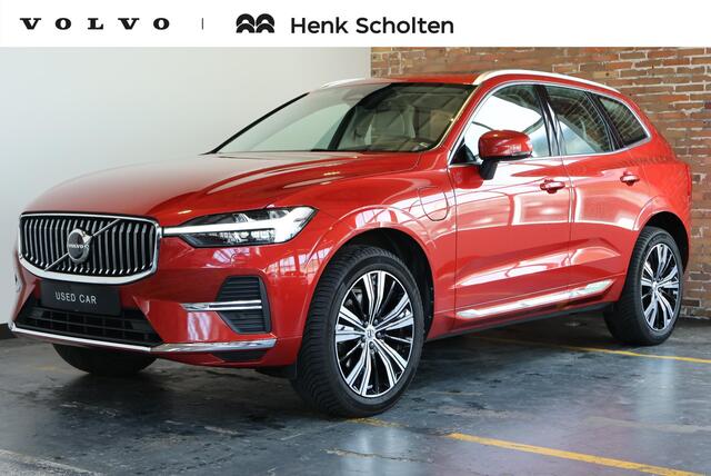 Volvo XC60 hybrid AWD Inscription Exclusive | Google Infotainment | Dealeronderhouden | Semi-Electrische wegklapbare trekhaak | Parkeerverwarming | Head-Up Display | Stoelverwarming | Stuurwielverwarming | Parkeersensoren | Panoramadak