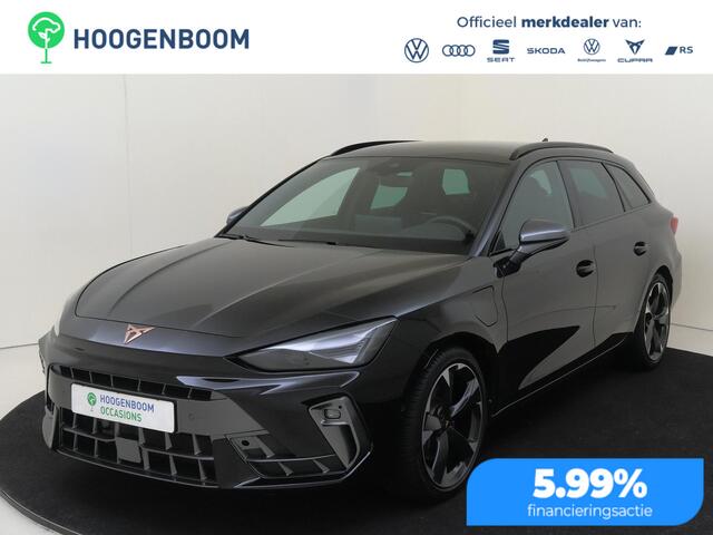 Cupra Leon Sportstourer ss | SoH 100% | Trekhaak | Parkeerassistent | Kuipstoelen | Achteruitrijcamera | Dodehoek detectie | Adaptieve cruise control | Keyless | Stoel- en stuurwielverwarming |