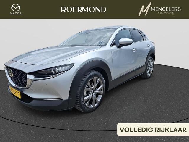 Mazda CX-30 tiv-X 180 PK M Hybrid Luxury Automaat | NL-Auto | Navigatie | Camera | Adaptieve Cruise Control | Lederen Bekleding | Stuurwiel en Stoel Verwarming | LM-velgen | Parkeersensoren | Dealer Onderhouden |