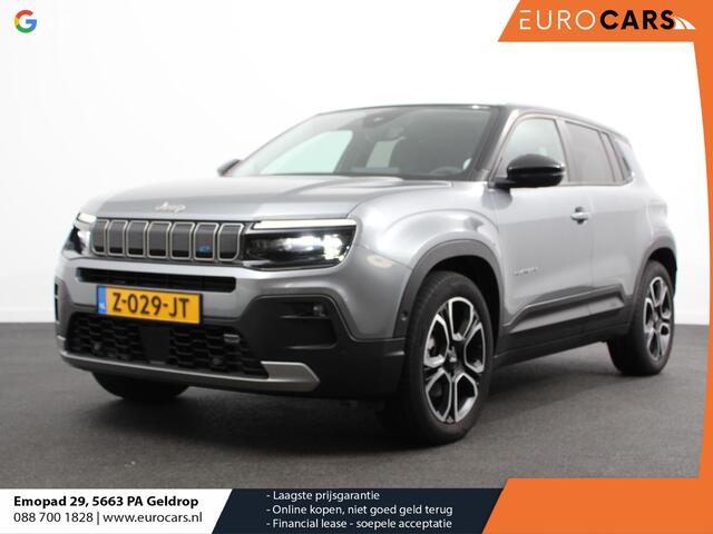 Jeep Avenger h SOH 96,5 % Camera Lichtmetalen Velgen 18" Navigatie Apple Carplay/ Android Auto Sfeerverlichting Parkeersensor achter Cruise Control Stoelverwarming Full LED Virtual Cockpit Climate Control Two tone Electrisch bedienbare achterkep