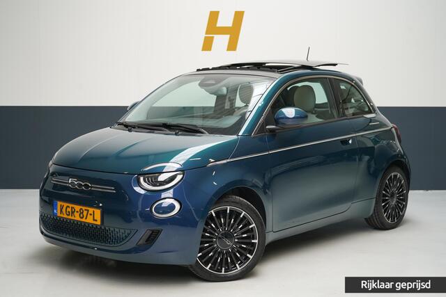Fiat 500 42 kWh | Schuif/kanteldak | Carplay | Adaptive cruise | Parkeersensoren | Pack winter | Lm velgen