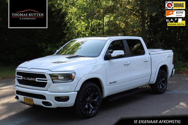 Dodge 1500 4x4 Crew Cab Laramie Sport 2024 NAP | 1e eigenaar | Panorama dak | Elektrische lederen stoelen met memory | Alpine Audi | Android auto | LPG | Stoelverwarming + verkoeling | Trekhaak | Camera | Carplay | | Navigatie | Cruise control | Lichtmeta