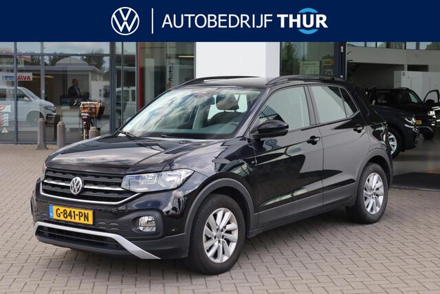 Volkswagen T-Cross / 70kW, NL auto 2e eigenaar, trekhaak, 16" LMV, dodehoekdetectie (side assist), navigatie, lendesteunen, adaptieve cruise control (acc), lane assist, airco, elektrisch verstel- en verwarmbare buitenspiegels, multifunctioneel lederen stuu