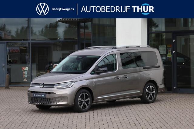 Volkswagen CADDY MAXI 115PK / 85kW DSG, 7P, Draadloos Apple Carplay & Android Auto, 17" 'Colombo' LMV, ErgoComfortstoel bestuurder en bijrijder, achteruitrijcamera (rear view), dodehoekdetectie (side assist), keyless entry & go, navigatie, winterpakket (v